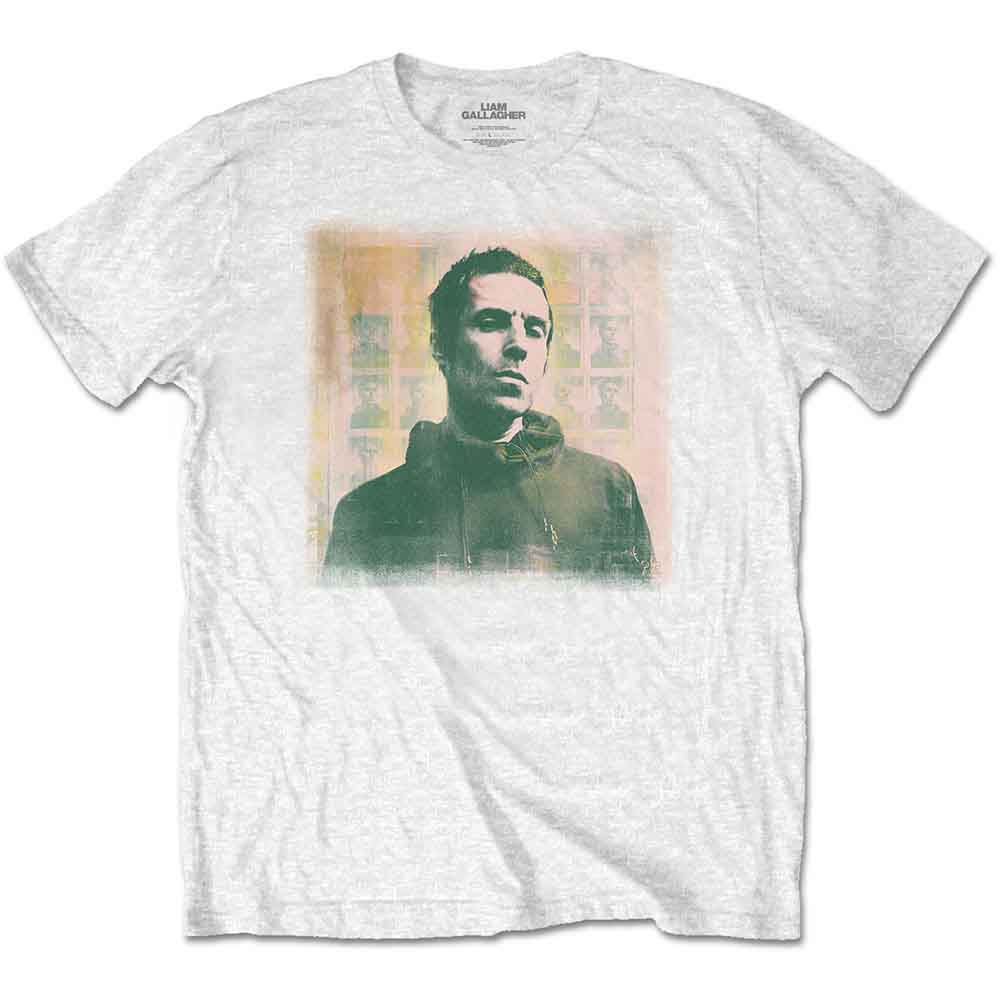 Liam Gallagher Unisex T-Shirt Monochrome White (XL)