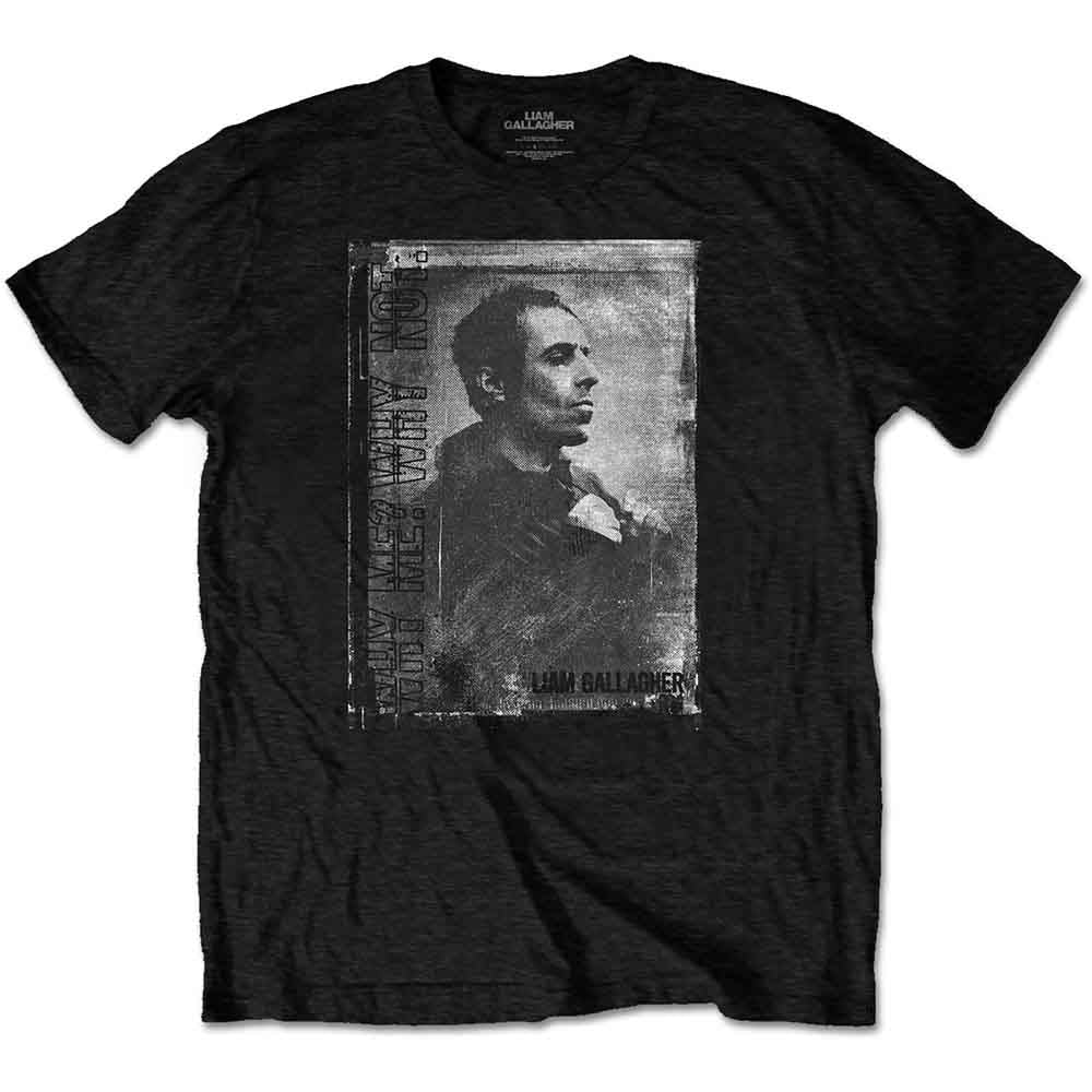 Liam Gallagher Unisex T-Shirt Monochrome Black (S)