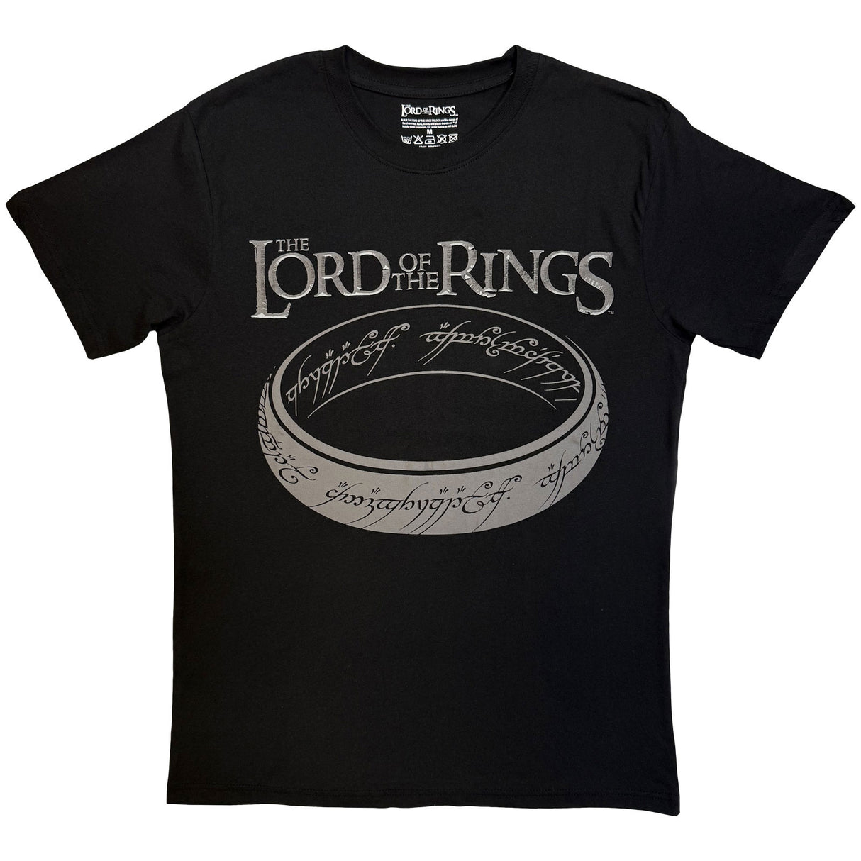 Lord Of the Rings Unisex T-Shirt Greyscale Ring Black (XXL)