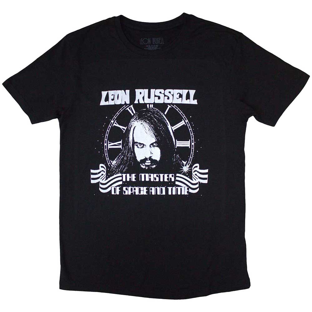 Leon Russel Unisex T-Shirt Space & Time Black (XL)