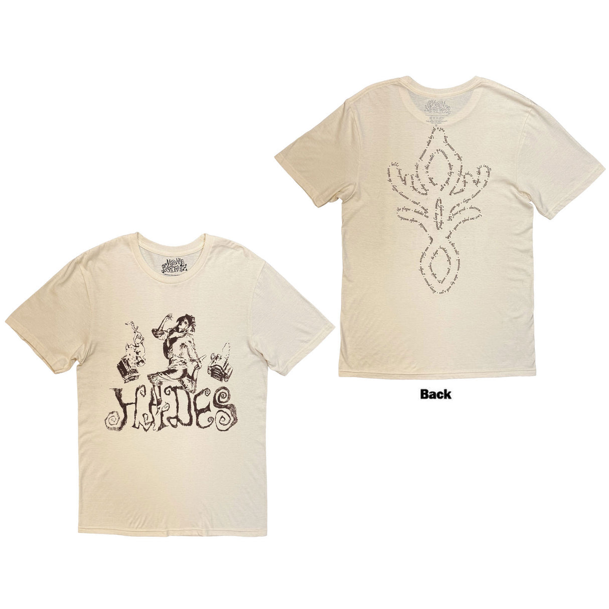Melanie Martinez Unisex T-Shirt Hades Jumping (Back Print) Natural (XL)