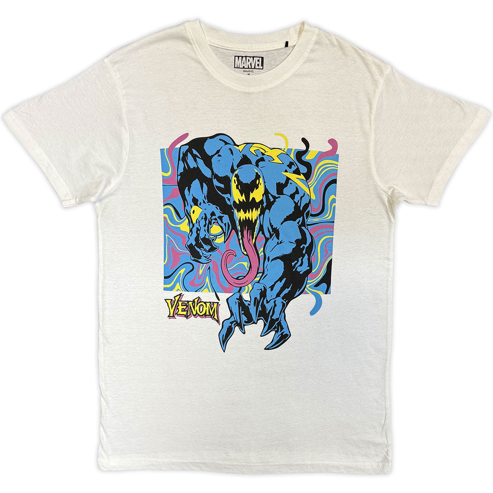 Marvel Comics Unisex T-Shirt Venom Psych Crawl White (XXL)