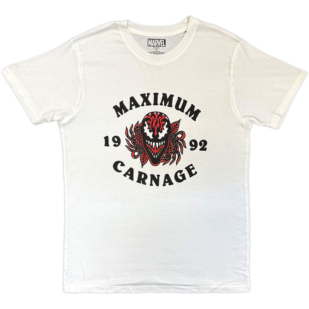 Marvel Comics Unisex T-Shirt Maximum Carnage White (M)