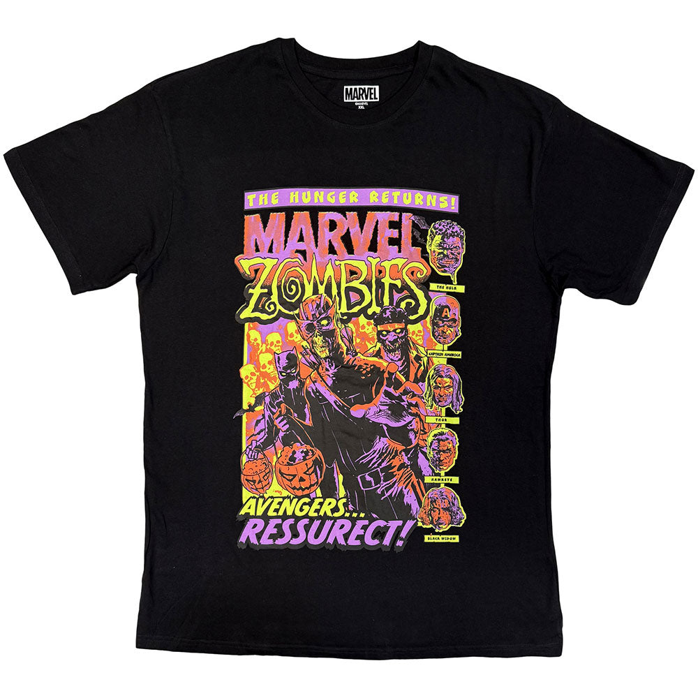 Marvel Comics Unisex T-Shirt Avengers Resurrect Black (L)