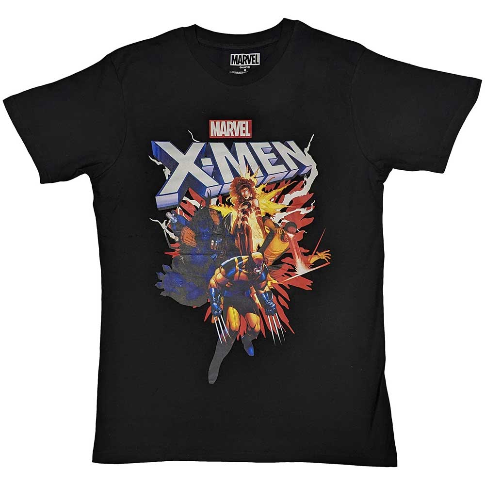 Marvel Comics Unisex T-Shirt X-Men Comic Black (L)