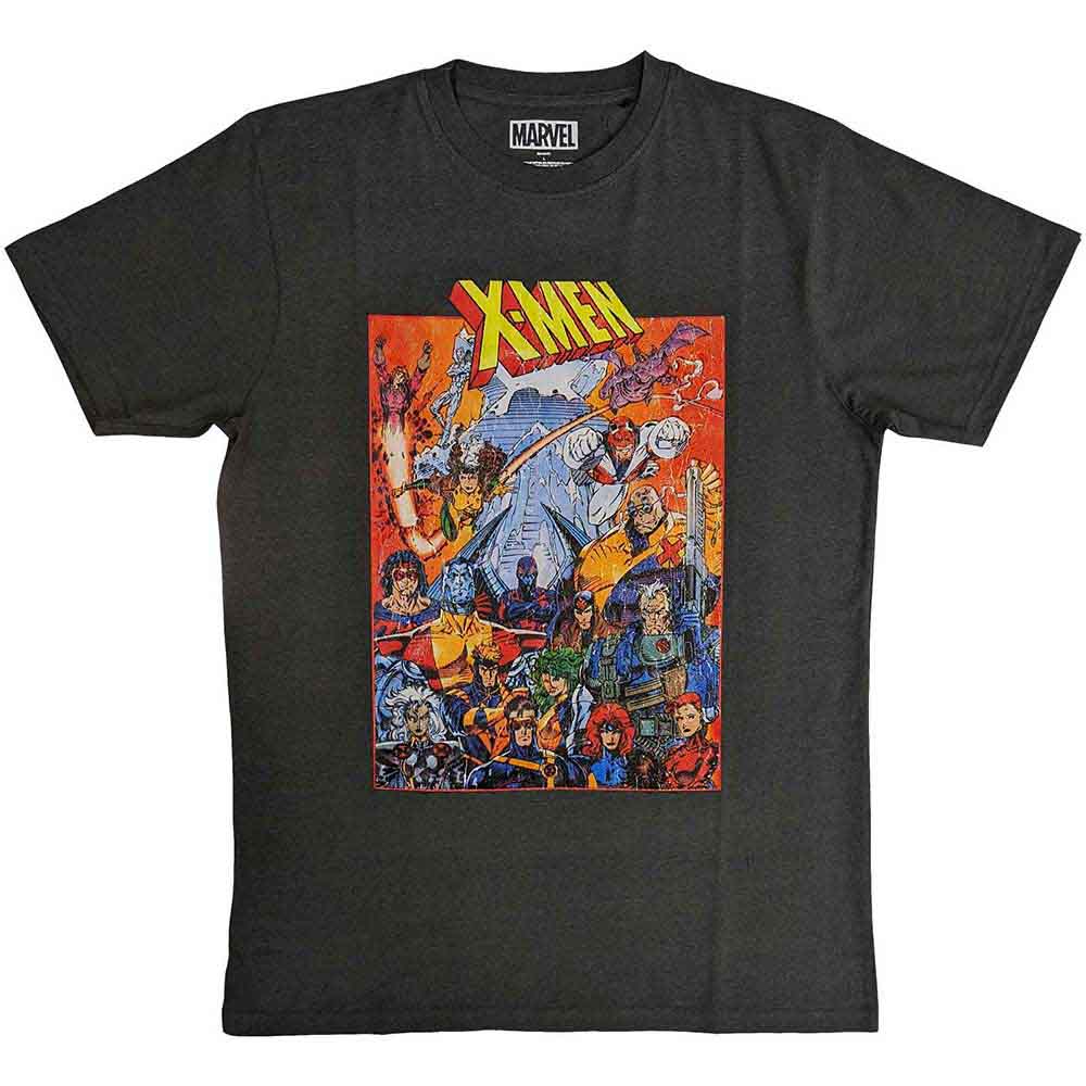 Marvel Comics Unisex T-Shirt X-Men Full Characters Black (XL)