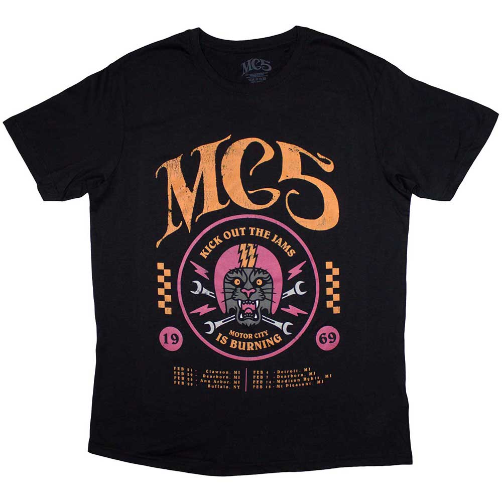 MC5 Unisex T-Shirt 1969 Black (M)