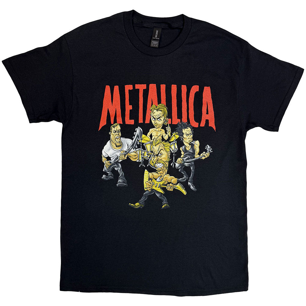 Metallica Unisex T-Shirt Load Chavez Cartoon Black (L)