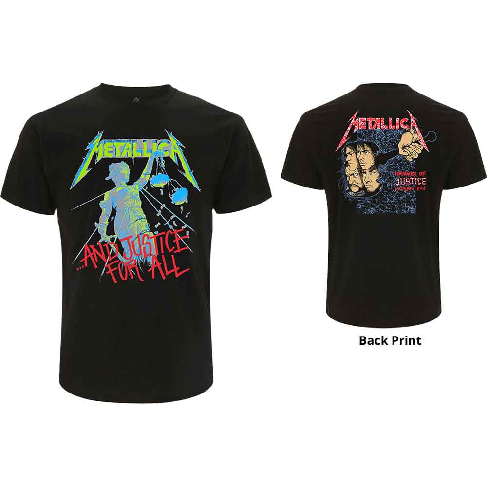 Metallica Unisex T-Shirt And Justice For All (Original) Black (M)