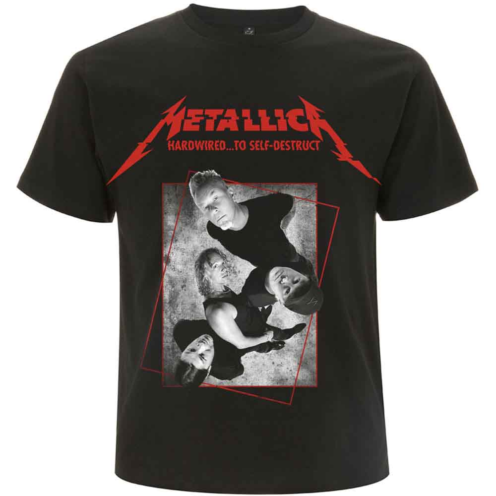 Metallica Unisex T-Shirt Hardwired Band Concrete Black (M)