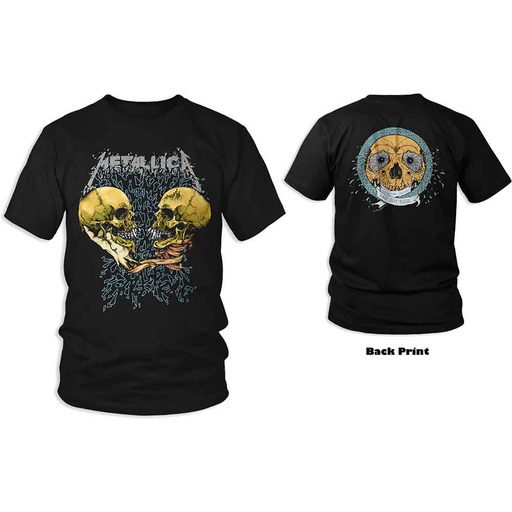 Metallica Unisex T-Shirt Sad But True (Back Print) Black (XL)