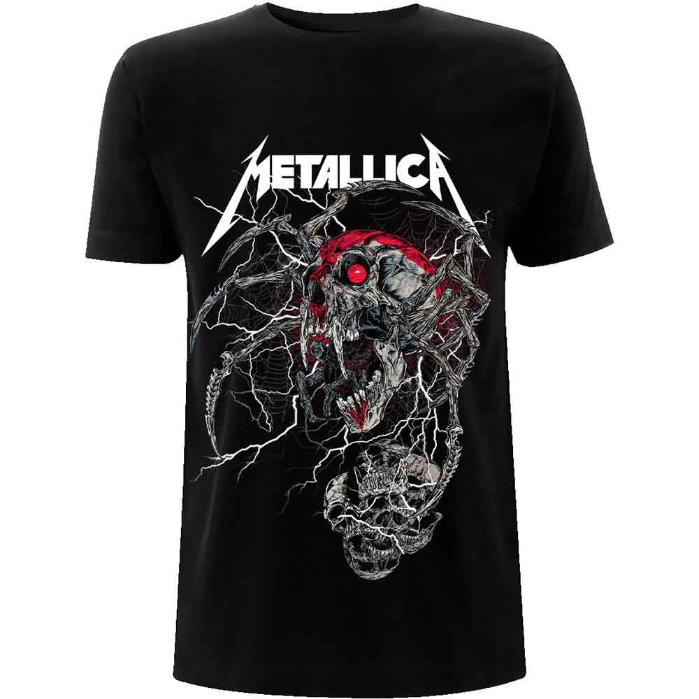 Metallica Unisex T-Shirt Spider Dead Black (M)