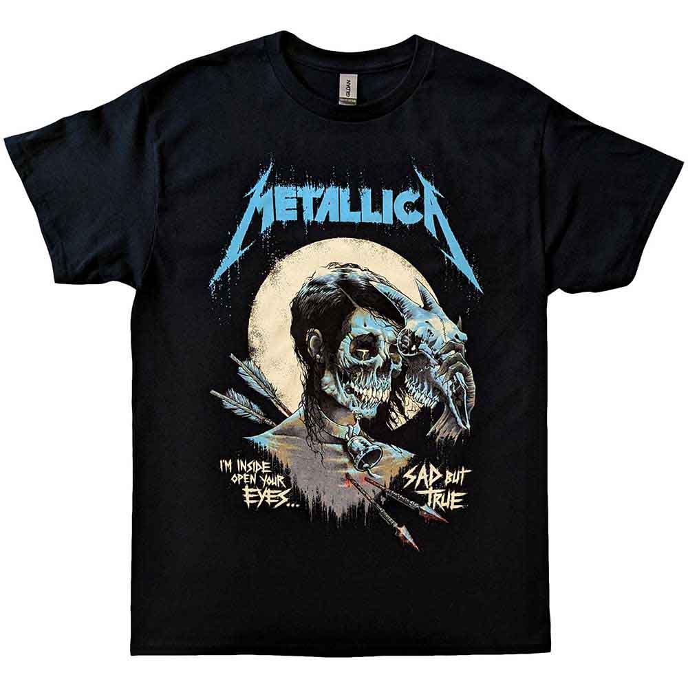 Metallica Unisex T-Shirt Sad But True Poster Black (XL)