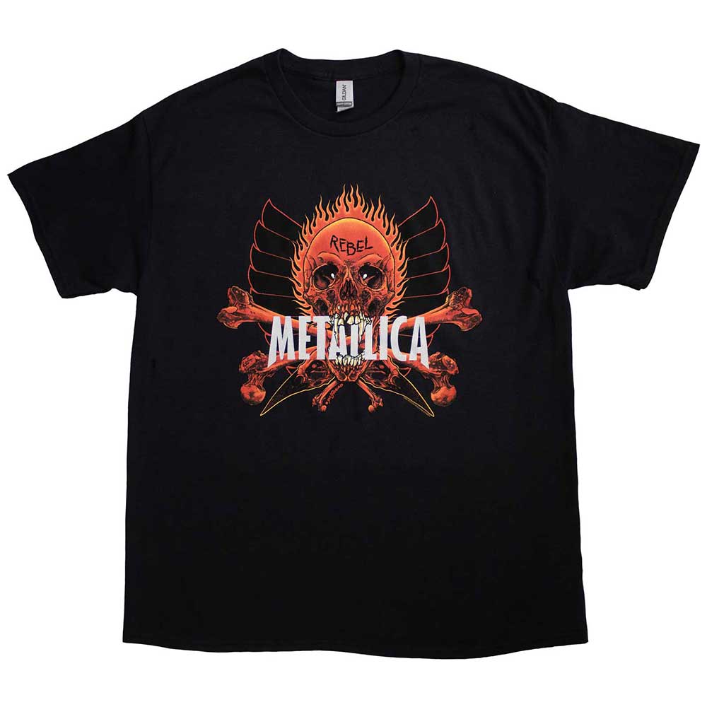 Metallica Unisex T-Shirt Rebel Black (XXL)