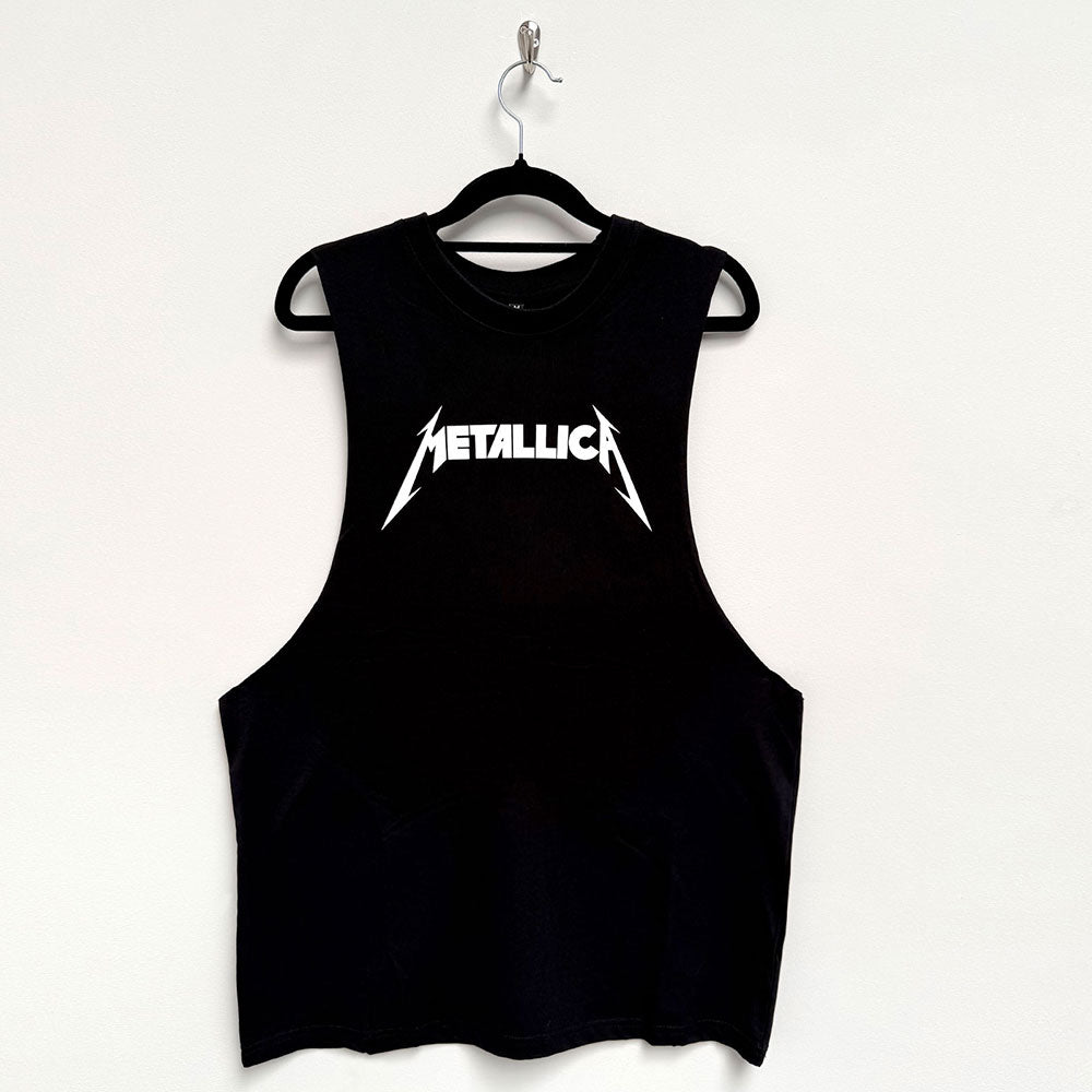 Metallica Unisex Vest T-Shirt Logo Black (M)
