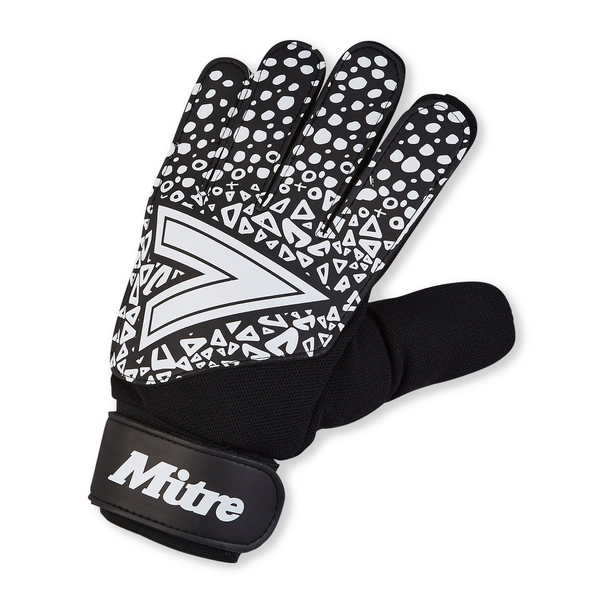 Mitre 2024 Junior Goalkeeping Gloves Magnetite Black/White (Size 6)