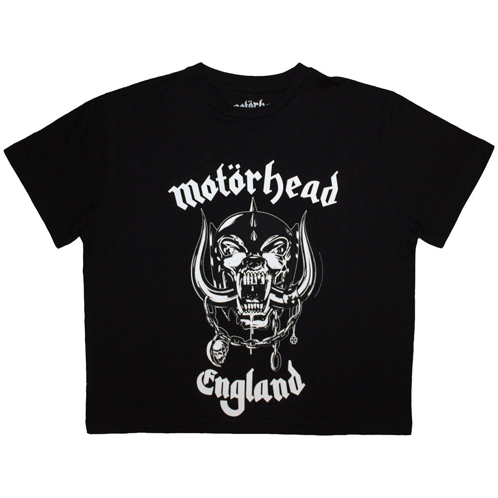 Motorhead Ladies Crop Top England Black (XXL)