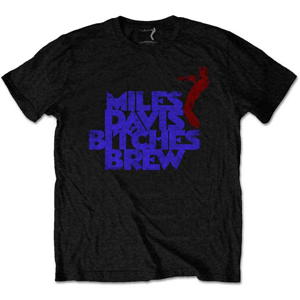 Miles Davis Unisex T-Shirt Bitches Brew Vintage Black (S)