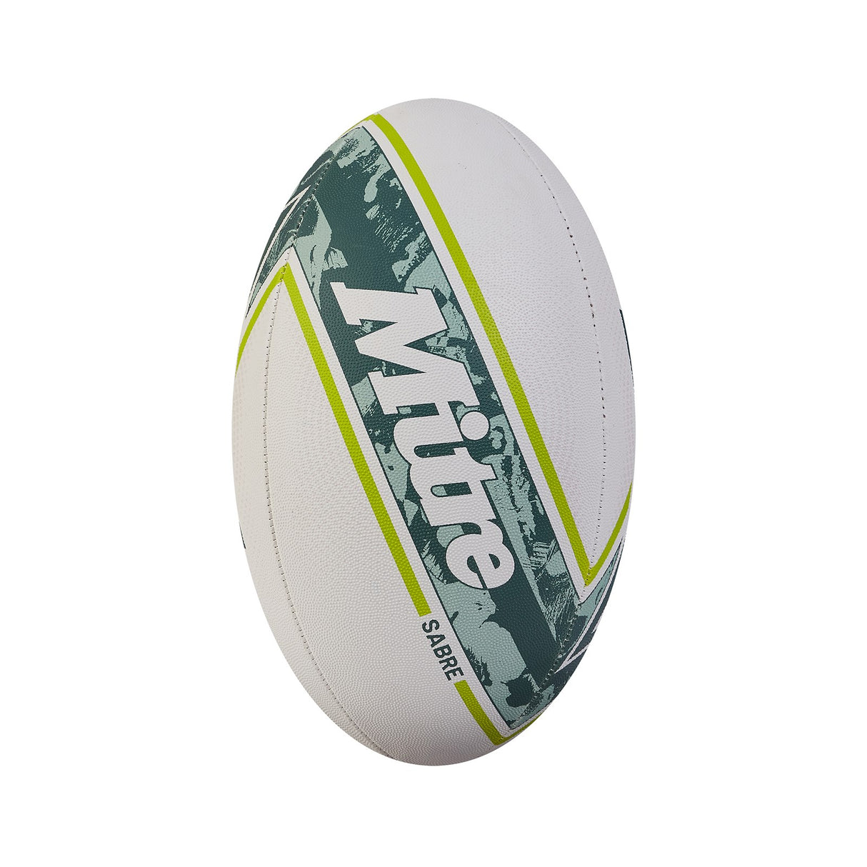 Mitre Sabre Rugby Ball White/Green (Size 5)