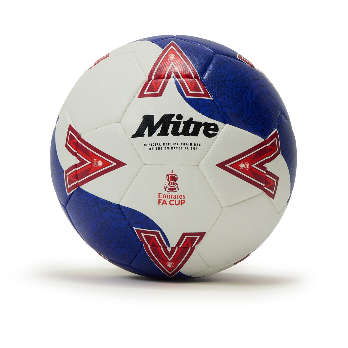 Mitre FA Cup Football 2025/2026 Season White/Blue (Size 5)