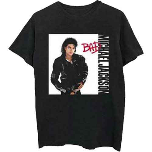 Michael Jackson Men's T-Shirt Bad Black (XL)