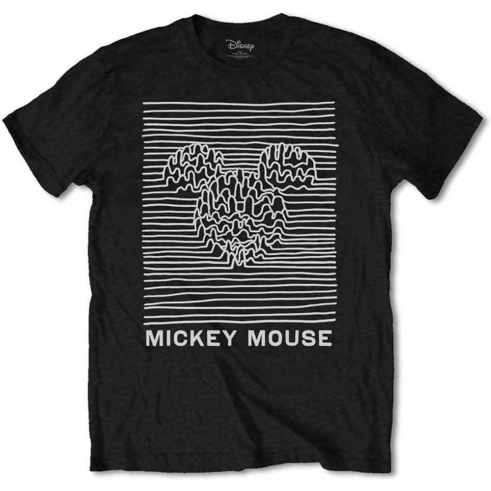 Disney Men's T-Shirt Mickey Mouse Unknown Pleasures (XXL)