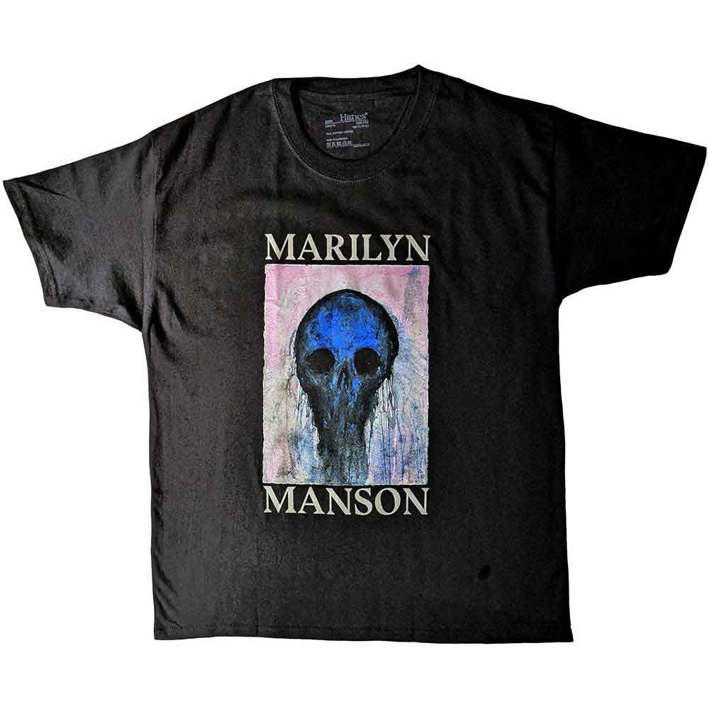 Marilyn Manson Kids T-Shirt Halloween Painted Hollywood Black (9-10yrs)
