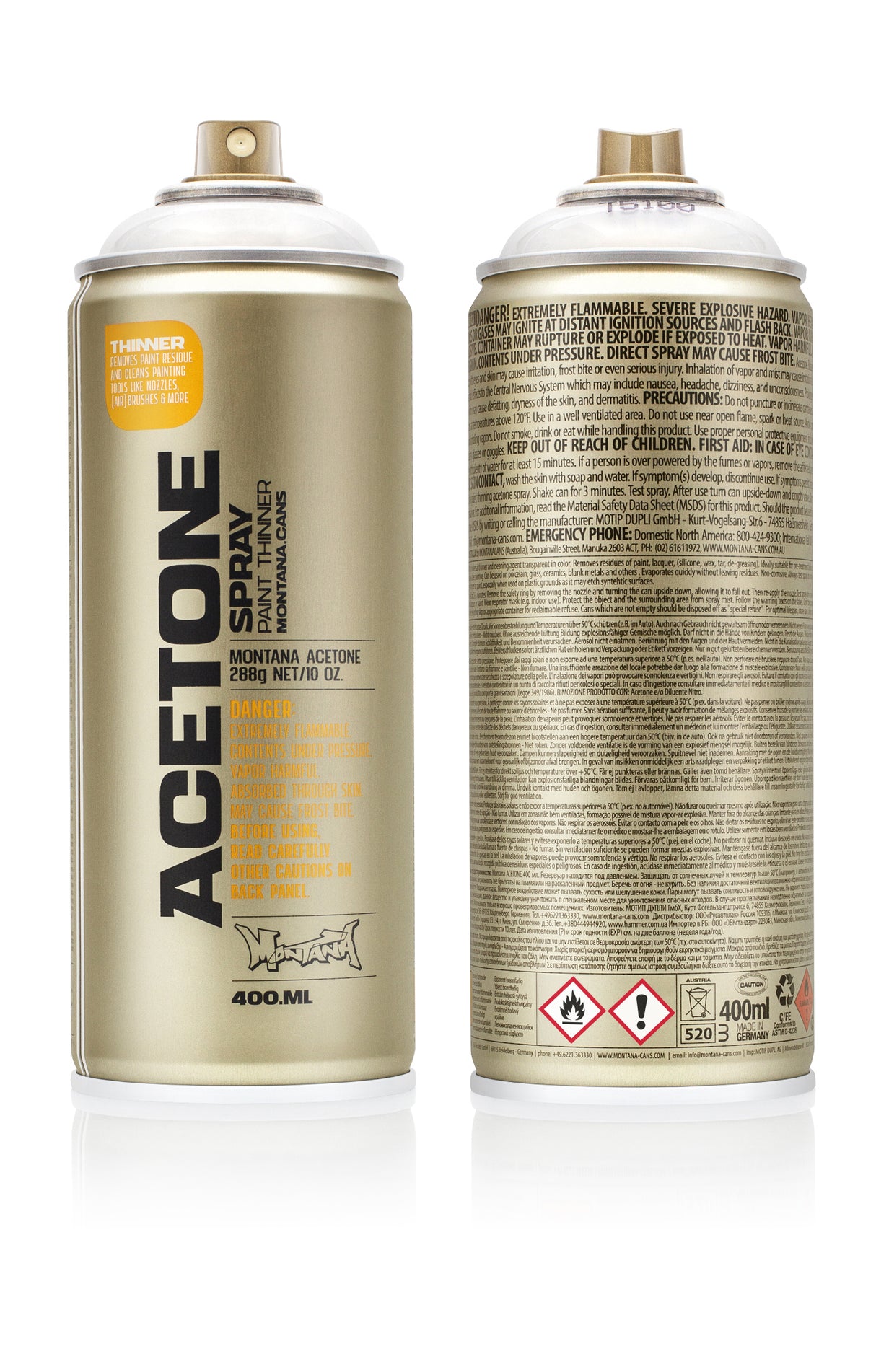 Montana TECH 400ml Spray ACETONE (T5100)
