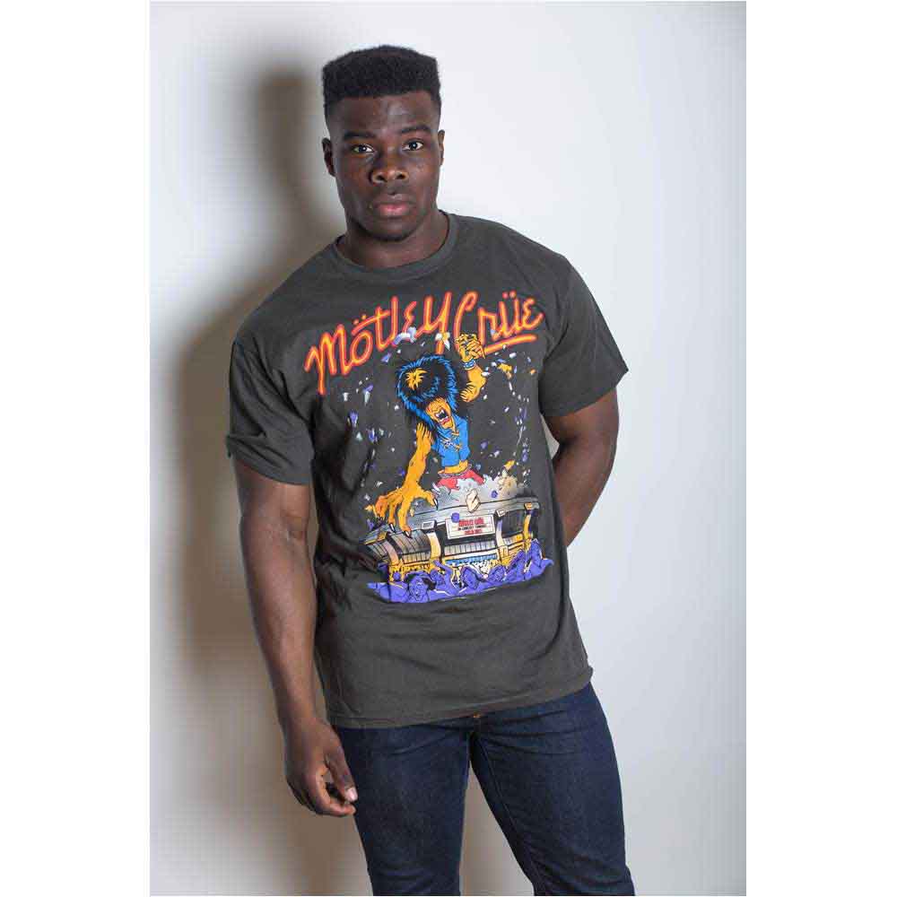 Motley Crue Men's T-Shirt Allister King Kong Grey (XL)