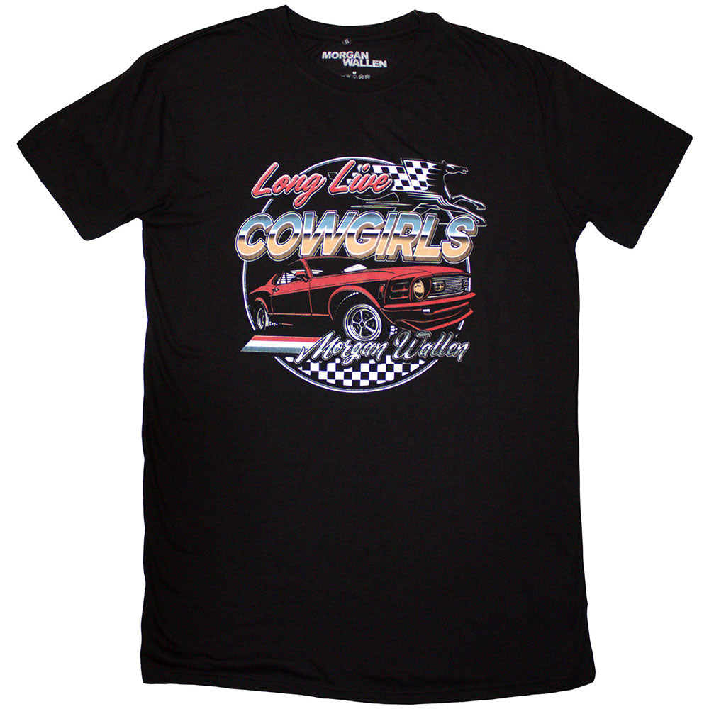 Morgan Wallen Ladies T-Shirt Dress  Cowgirls Car Black (M)
