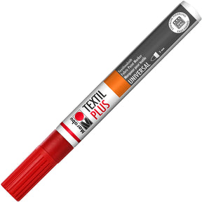 marabu textil plus painter fabric marker pen cherry red