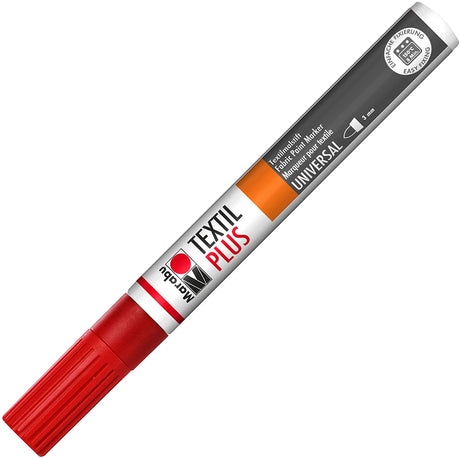 marabu textil plus painter fabric marker pen cherry red