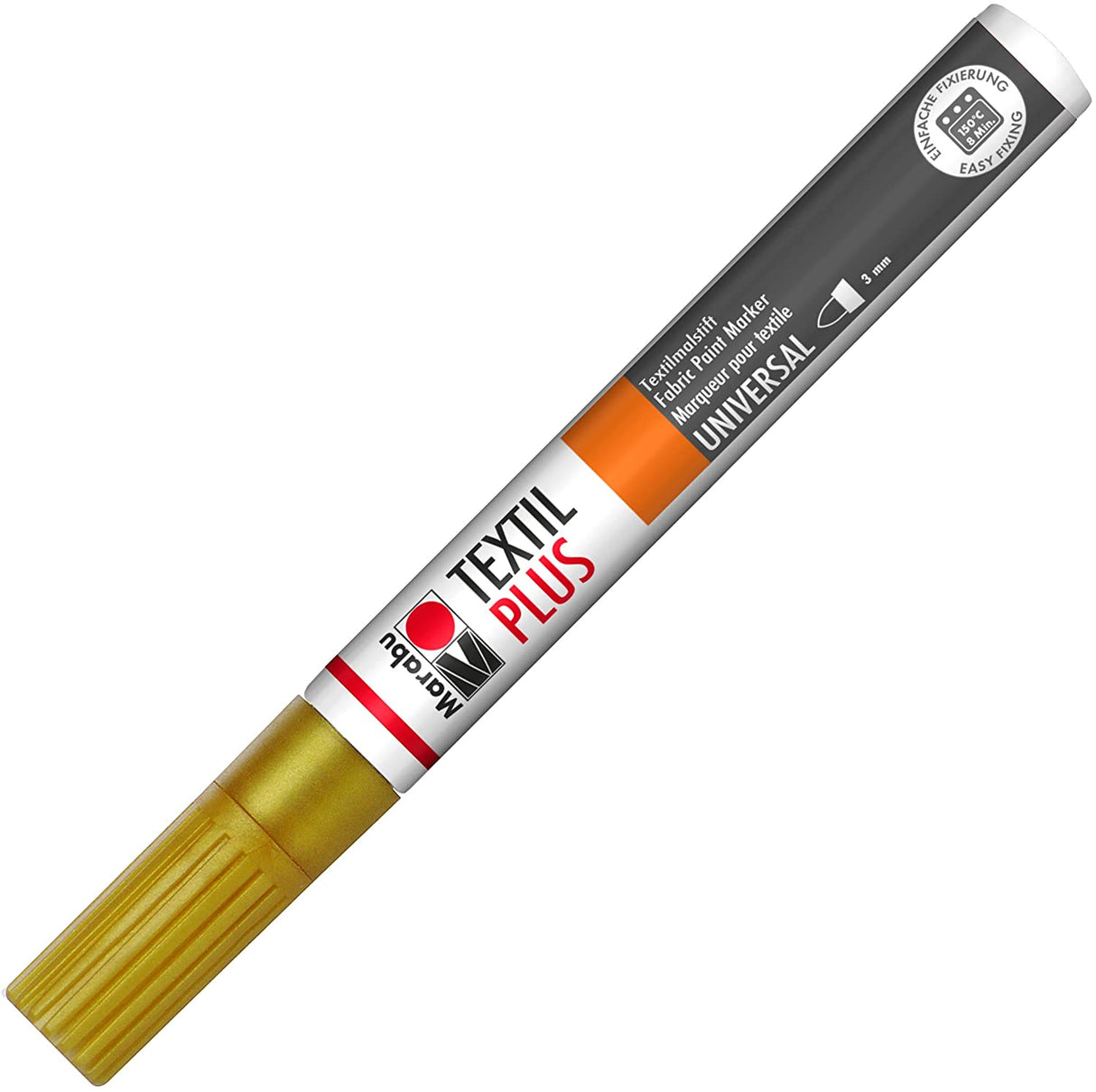marabu textil plus painter fabric marker pen gold