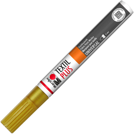 marabu textil plus painter fabric marker pen gold