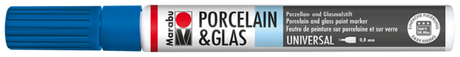 Marabu Porcelain & Glas Painter Marker Pen 0.8mm Gentian
