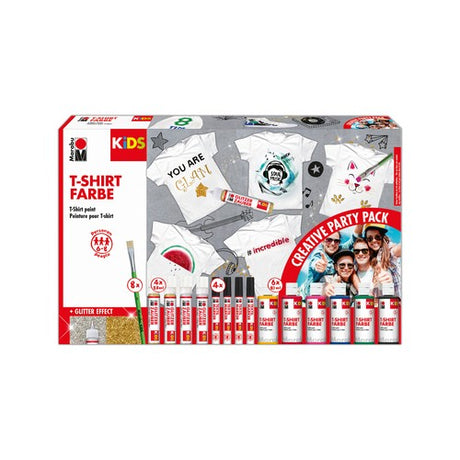 marabu kids t-shirt paint party pack