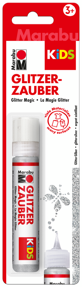 Marabu KiDS Glitter Magic Pen 25ml Silver