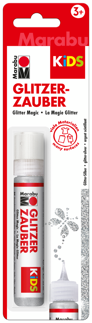 Marabu KiDS Glitter Magic Pen 25ml Silver
