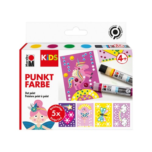 marabu kids dot pen set unicorn