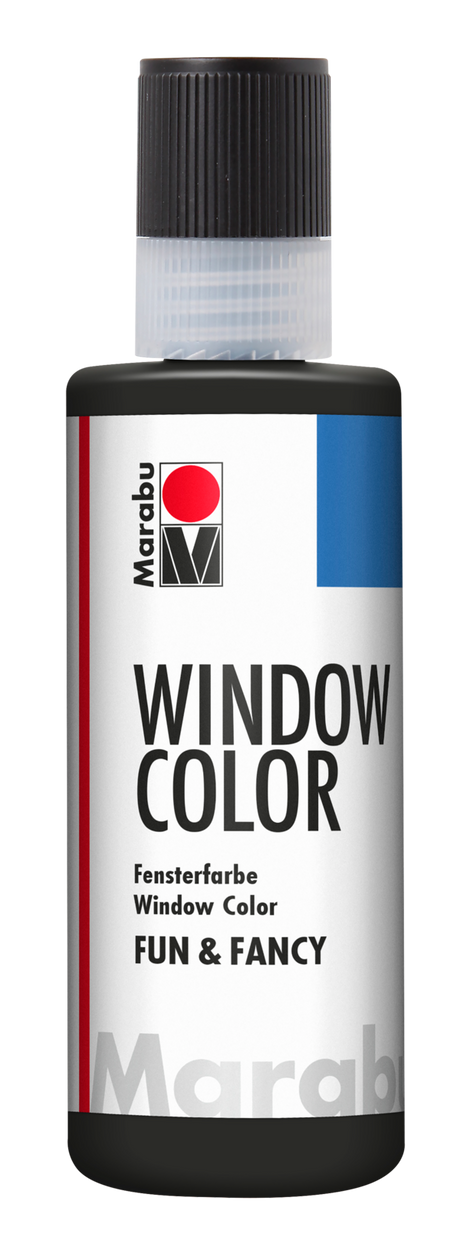 Marabu Window Colour Fun & Fancy - 80ml - Soft Outline Black