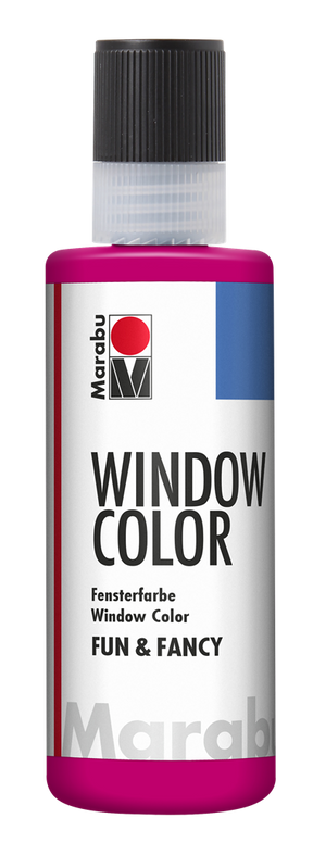 marabu window colour fun & fancy - 80ml raspberry red