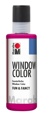marabu window colour fun & fancy - 80ml raspberry red