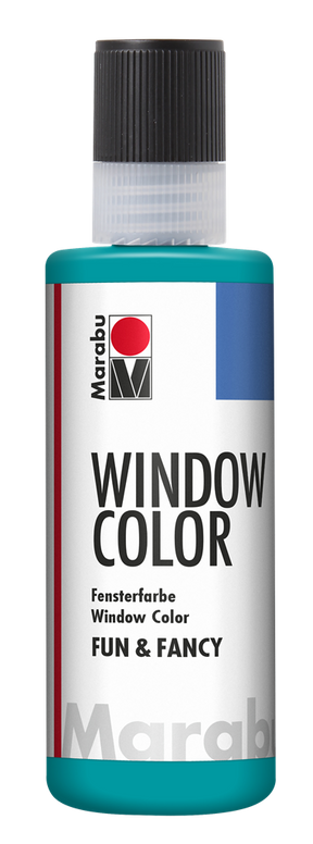 marabu window colour fun & fancy - 80ml turquoise