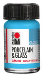 marabu porcelain & glass paint glossy light blue