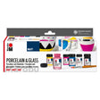 marabu porcelain & glass paint matt starter set