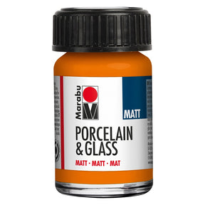 marabu porcelain & glass paint matt orange