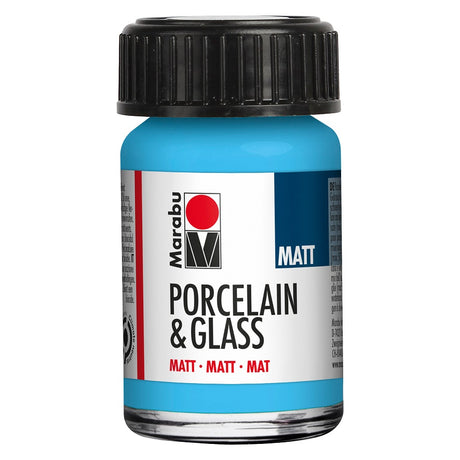 marabu porcelain & glass paint matt light blue