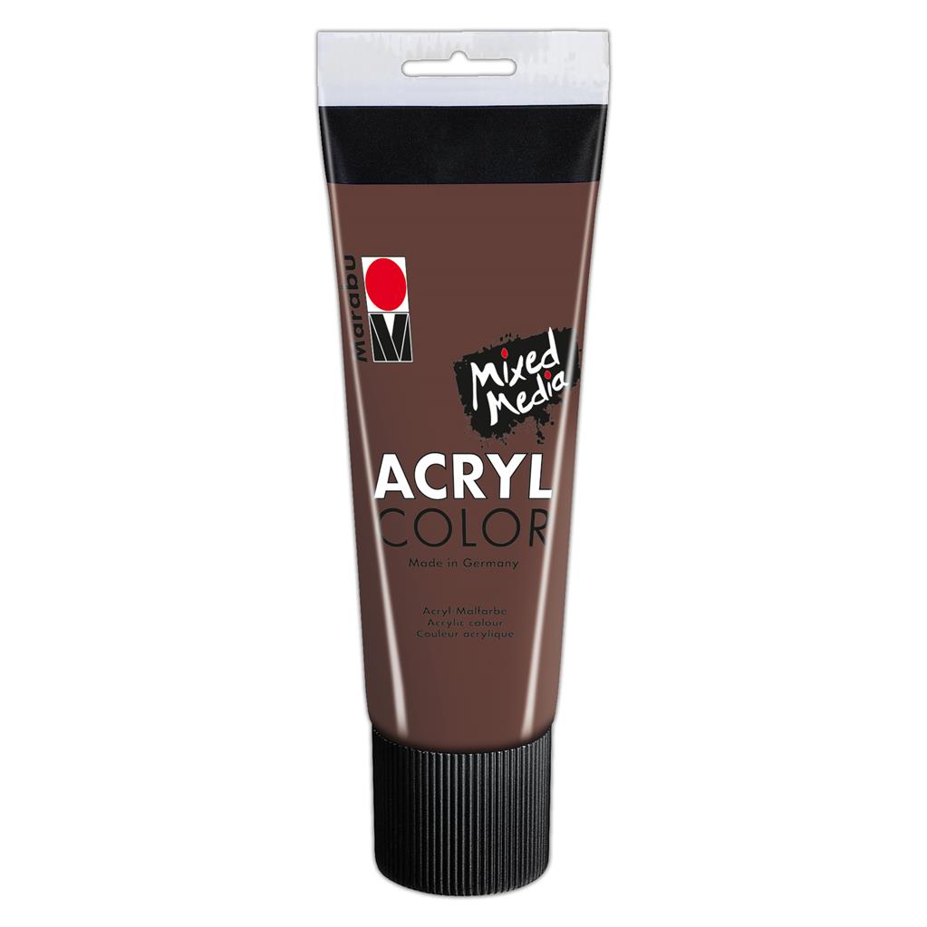 marabu acryl color acrylic paint medium brown