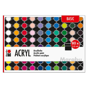 marabu acrylic paint set basic