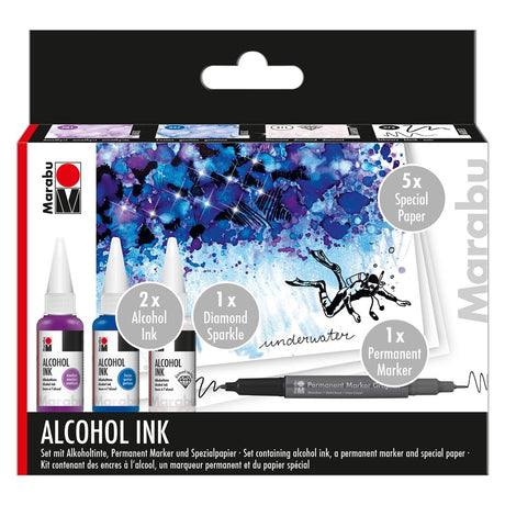 marabu alcohol set underwater